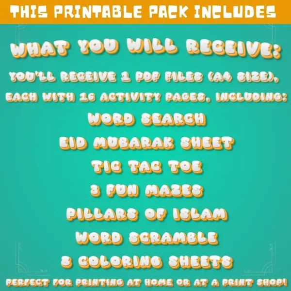 Kids' Eid & Hajj Activity Bundle - Image 6